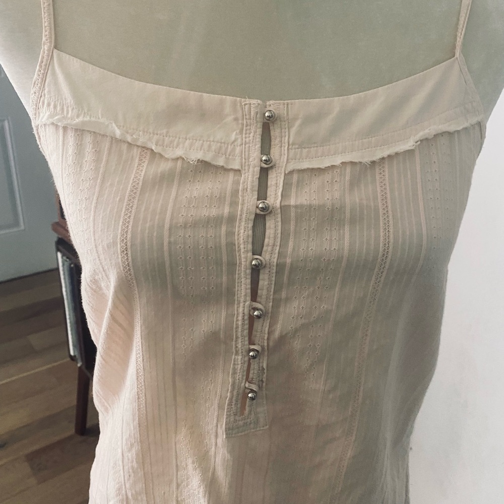 Old Navy Blush Pink Camisole with Button Detail